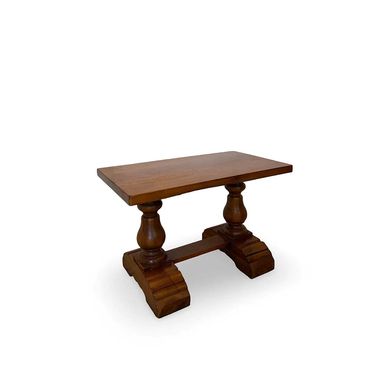 Rustic walnut wooden table, 1900s 7