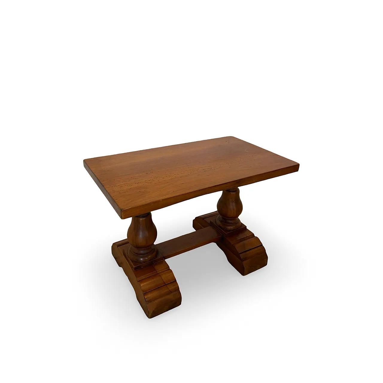 Rustic walnut wooden table, 1900s 11