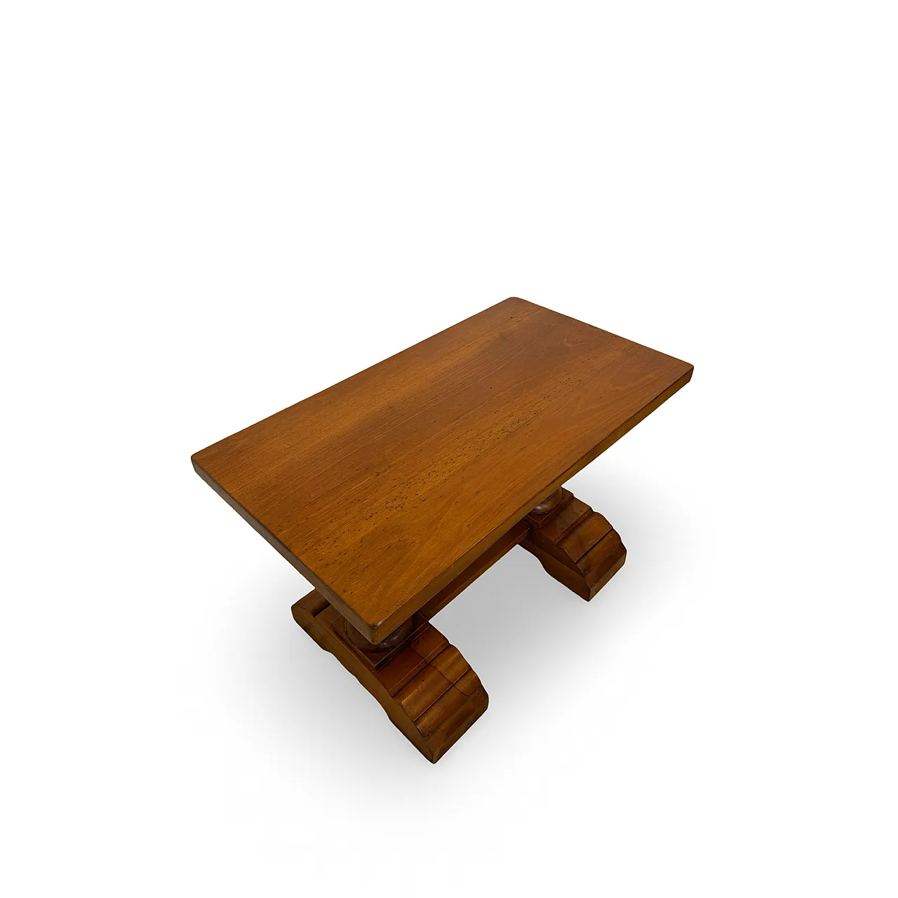 Rustic walnut wooden table, 1900s 12