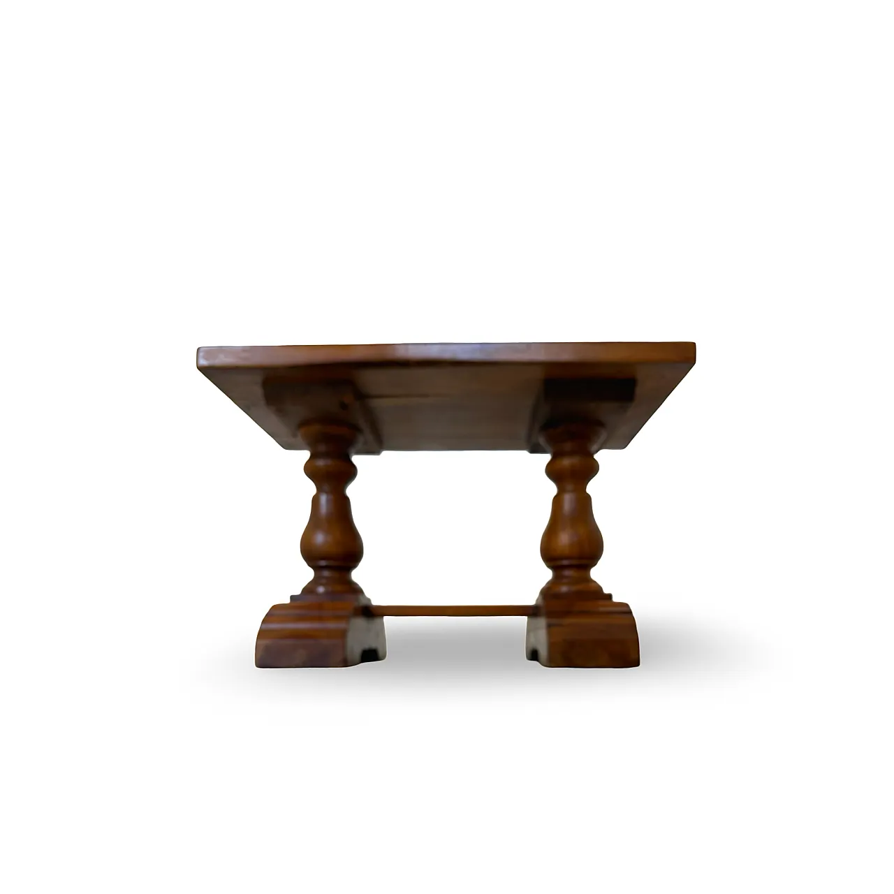 Rustic walnut wooden table, 1900s 15
