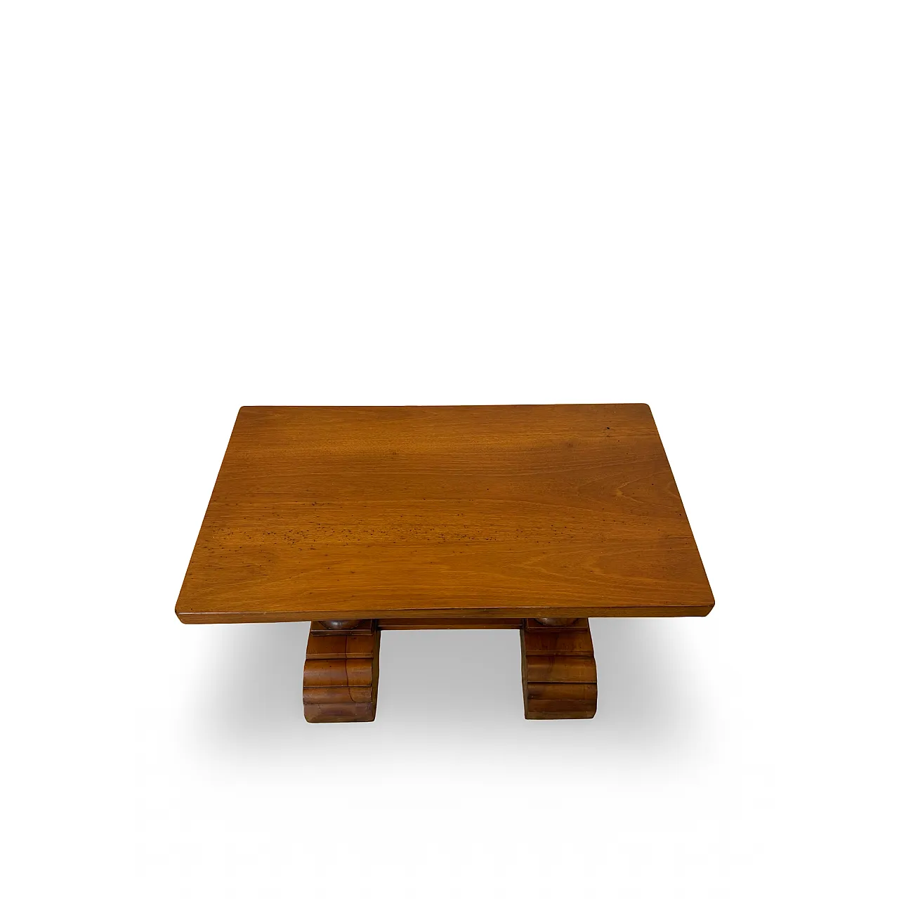 Rustic walnut wooden table, 1900s 19