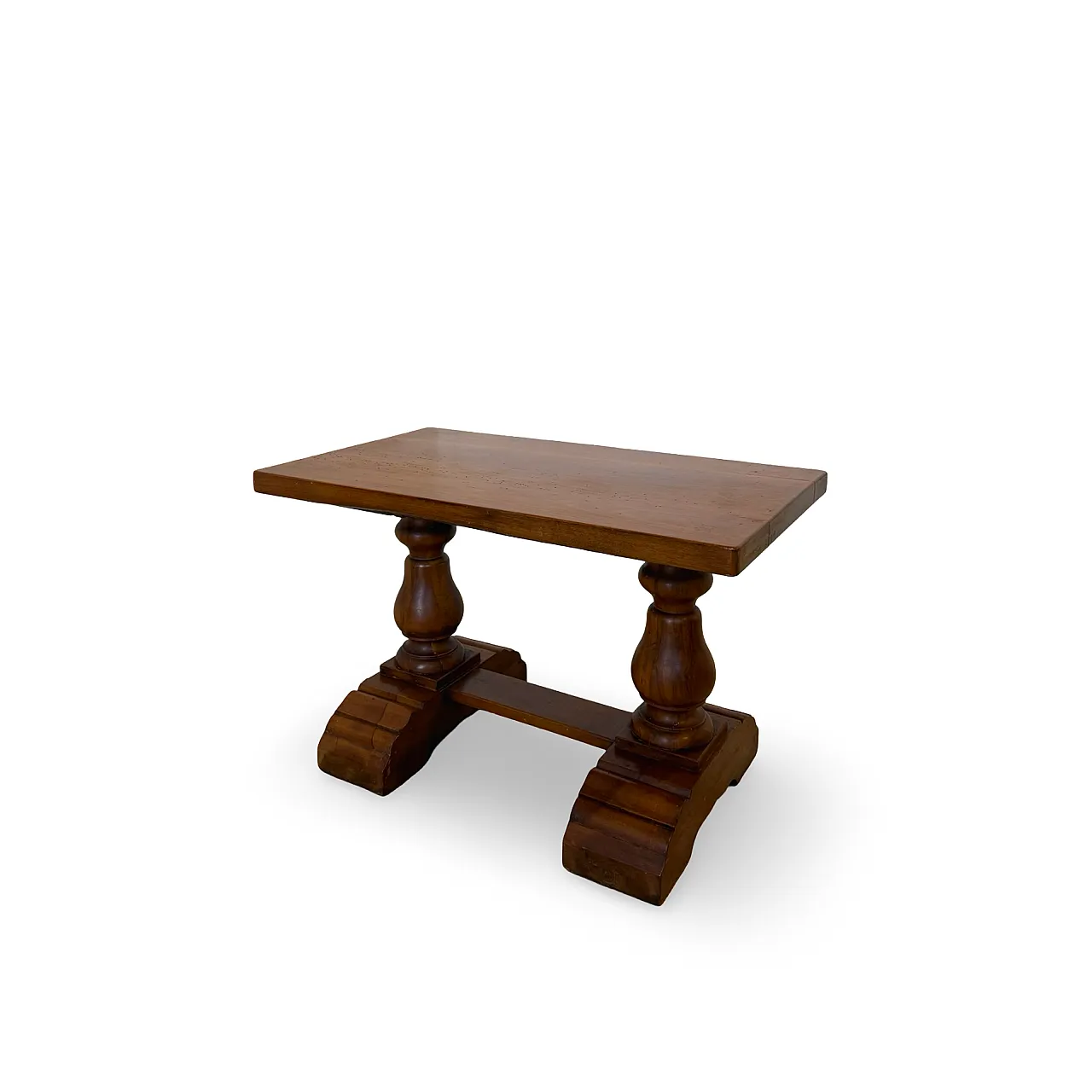Rustic walnut wooden table, 1900s 24