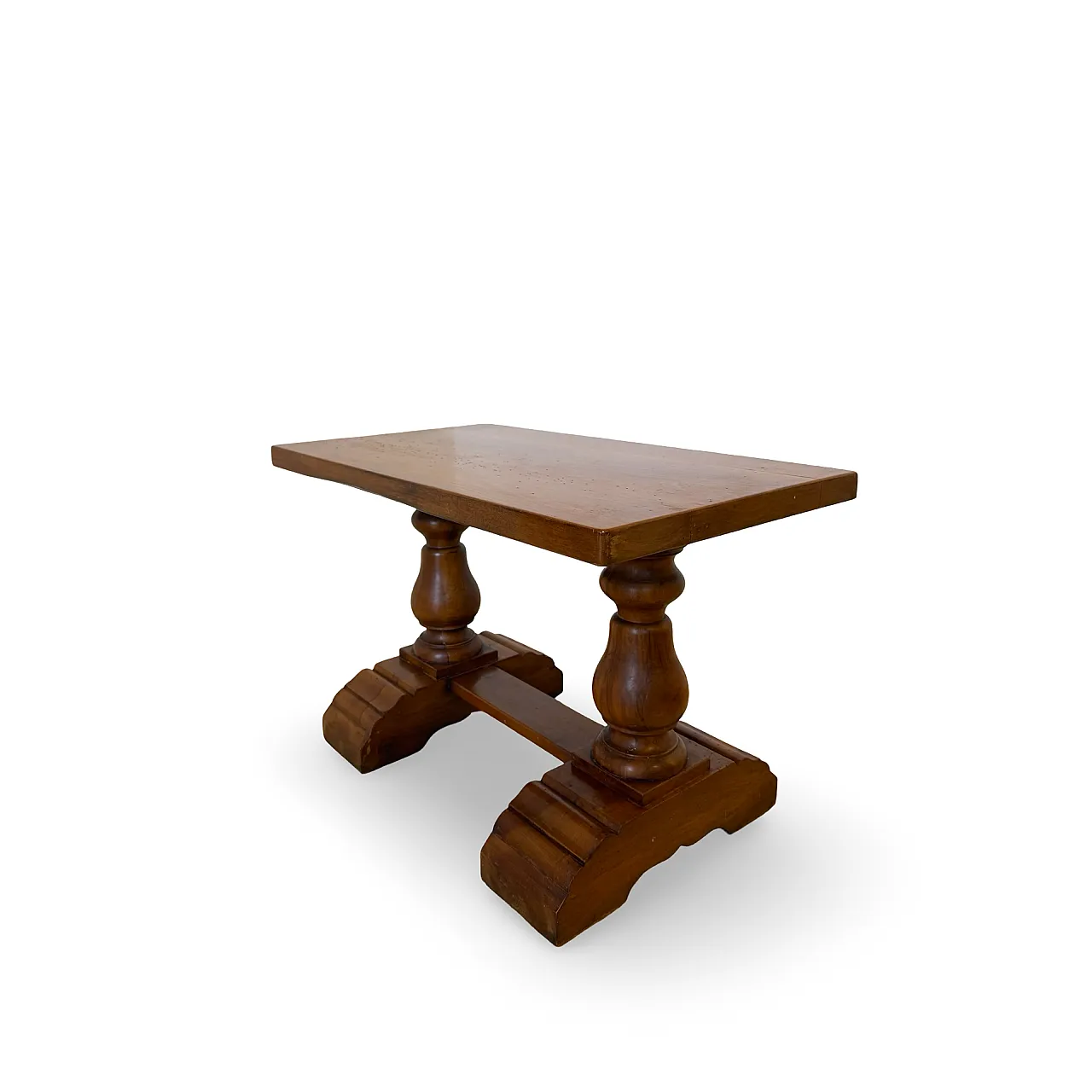 Rustic walnut wooden table, 1900s 25