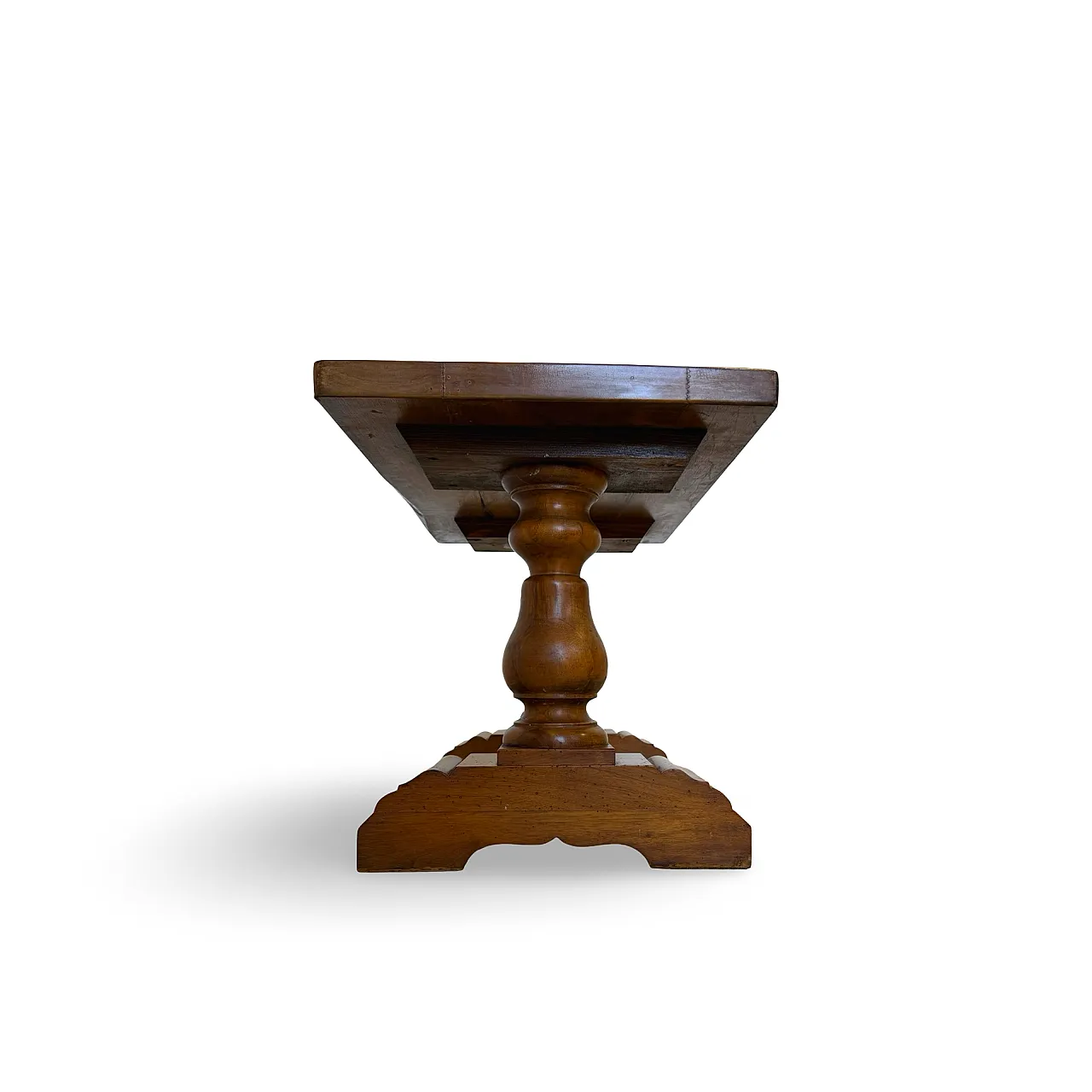 Rustic walnut wooden table, 1900s 26