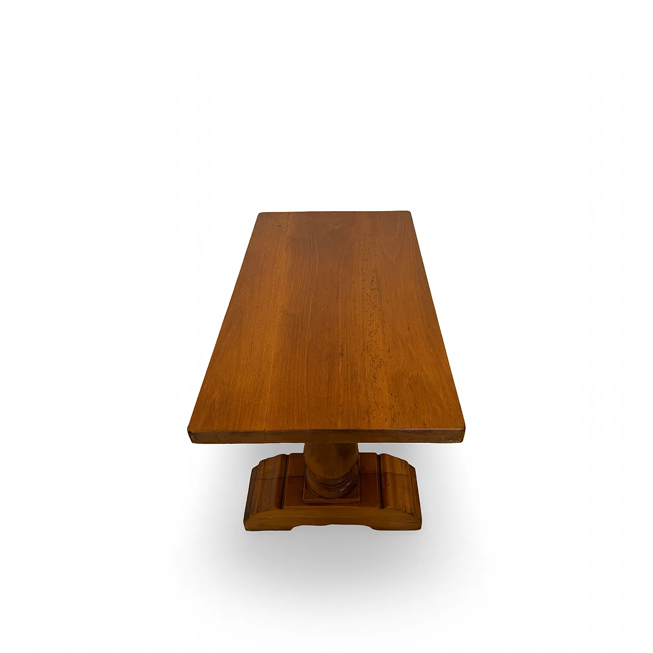 Rustic walnut wooden table, 1900s 35