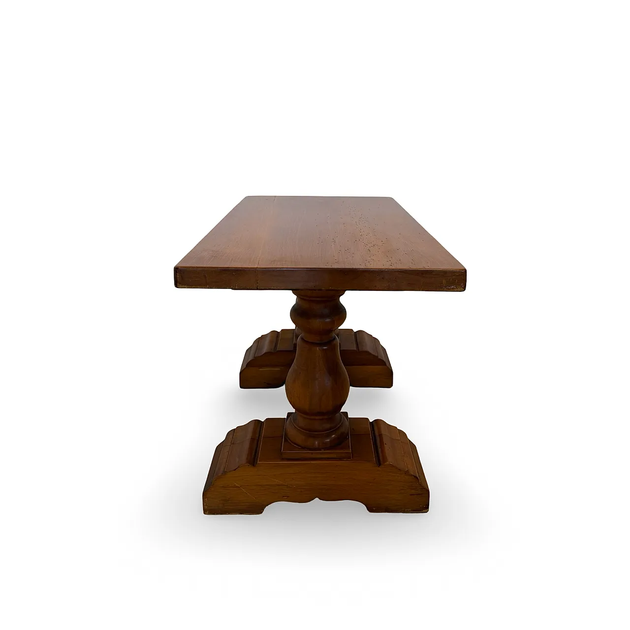 Rustic walnut wooden table, 1900s 36