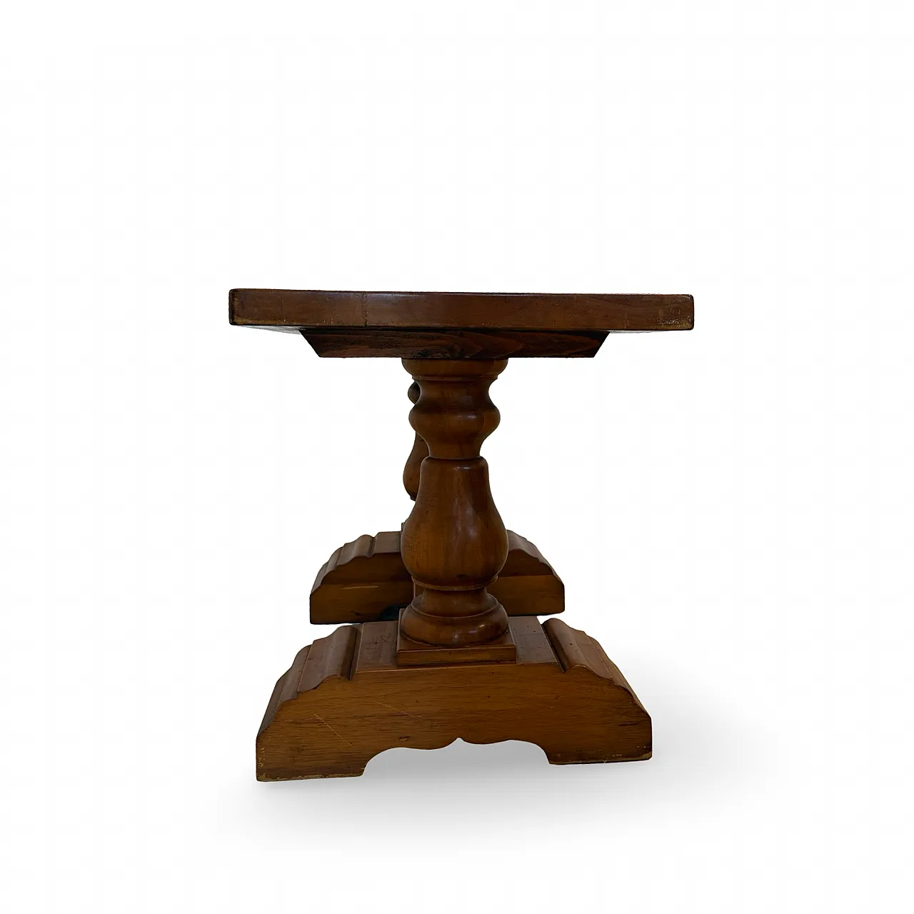 Rustic walnut wooden table, 1900s 37