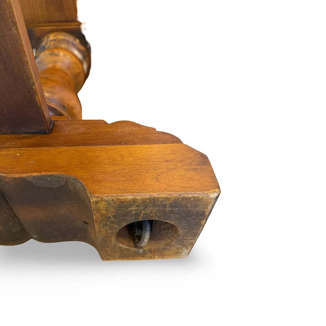 Rustic walnut wooden table, 1900s 43