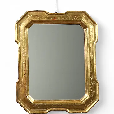 Cabaret mirror in gilded wood, 19th century