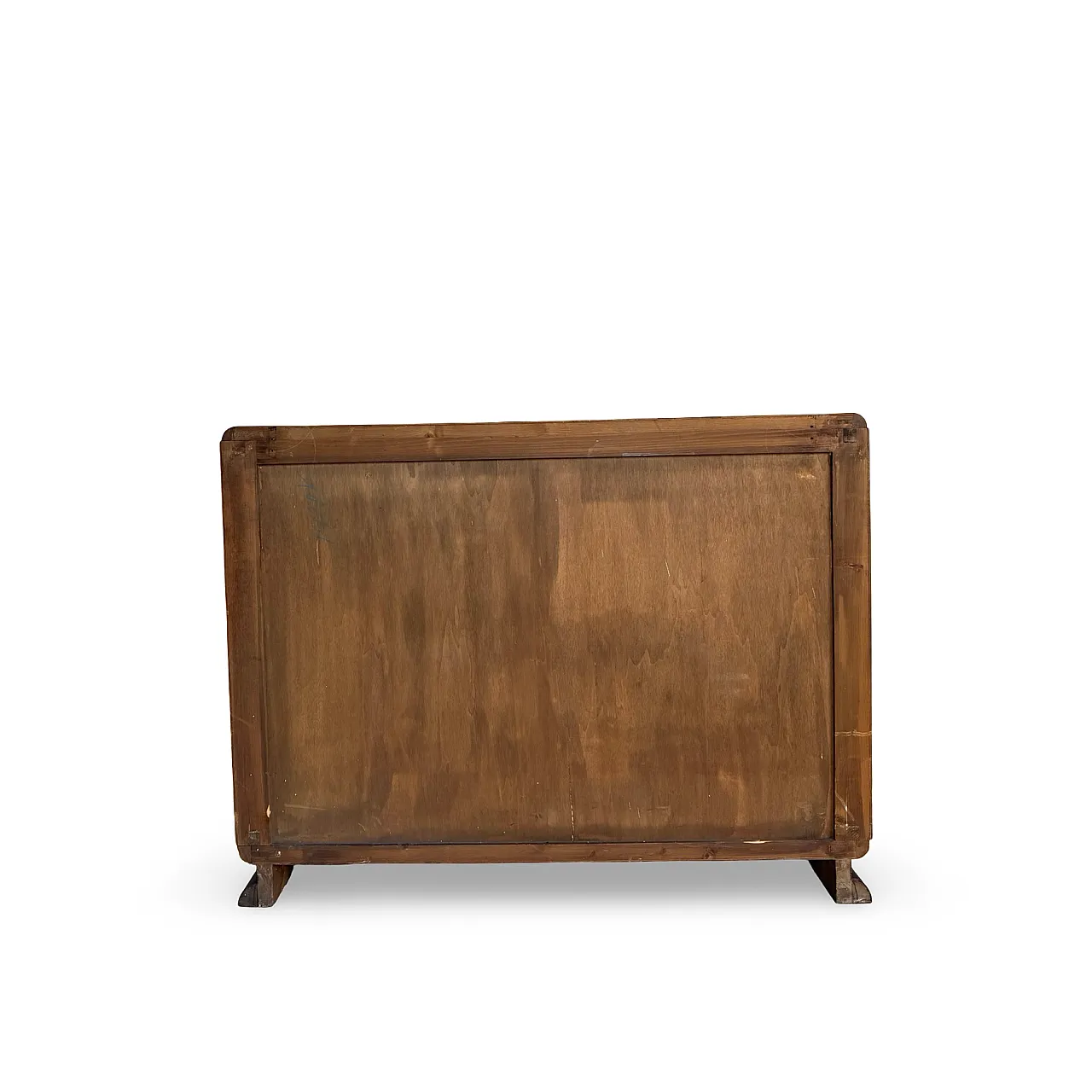 Italian art deco burl walnut chest of drawers, 1940s 32
