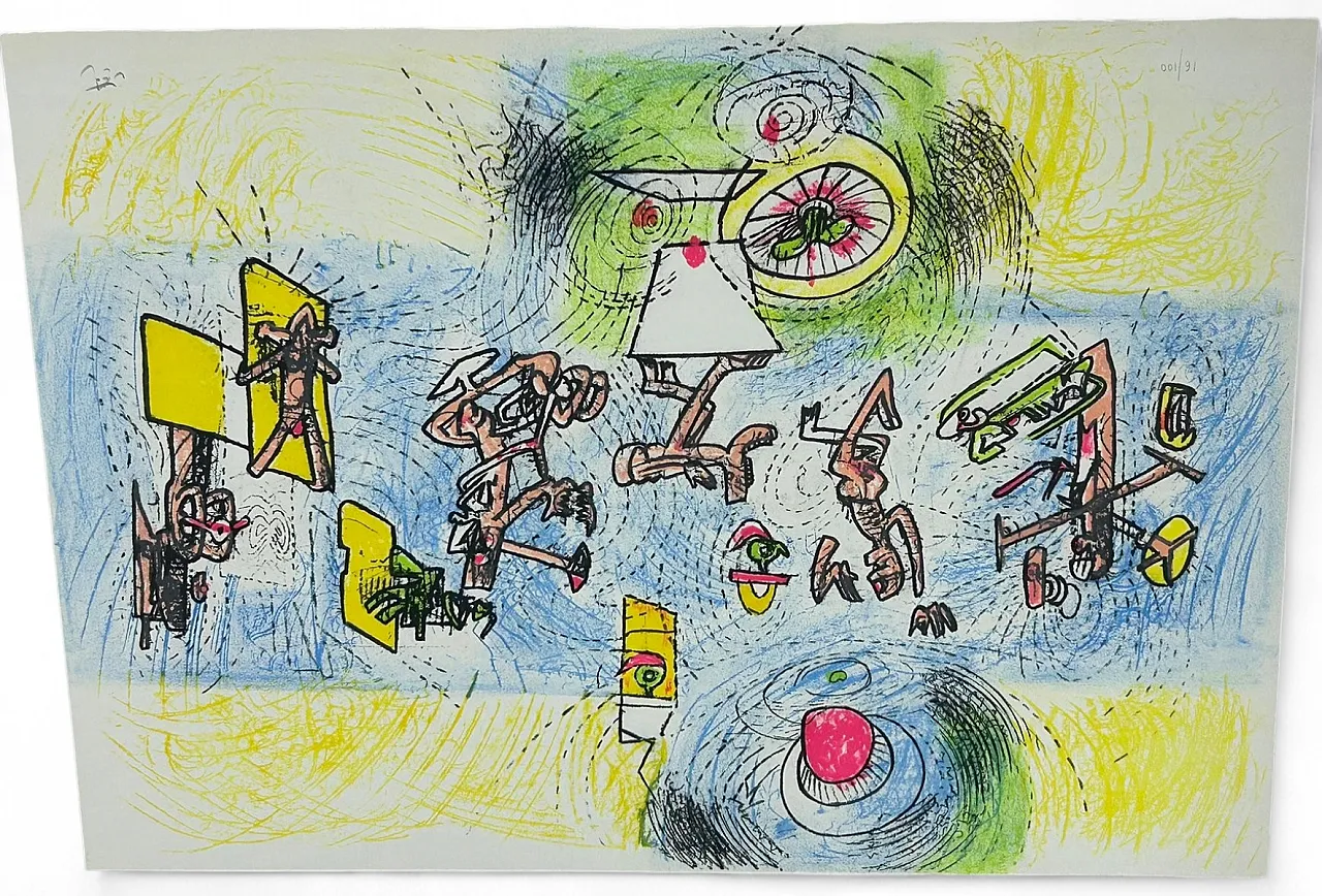 Roberto Sebastian Matta-Clark, Composizione, litografia, anni '70 6