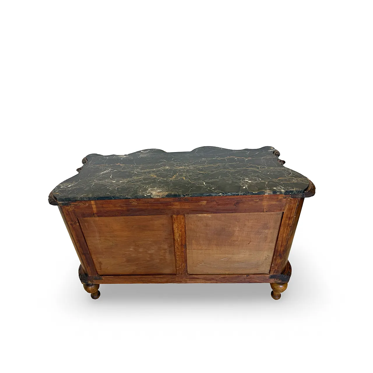 Walnut serpentine commode, 1930s 48