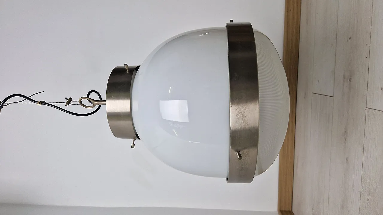 Delta chandelier in brass by Sergio Mazza for Artemide, 1960s 2