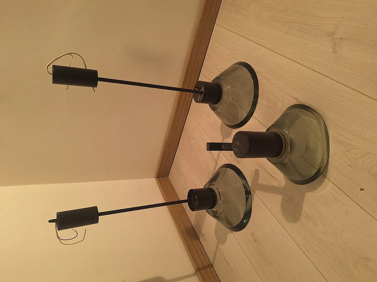 3 Lamps in smoked glass by Flavio Poli for Seguso, 1960s 3