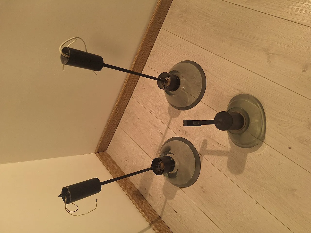 3 Lamps in smoked glass by Flavio Poli for Seguso, 1960s 4