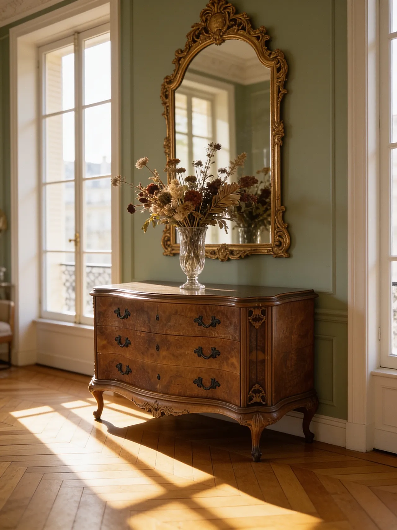 Elegant Italian Louis XV-style chest of drawers, circa 1940s. 53