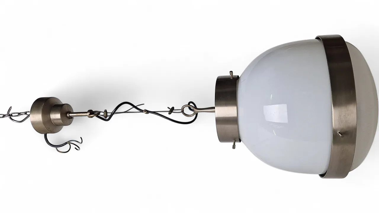 Delta chandelier in brass by Sergio Mazza for Artemide, 1960s 9