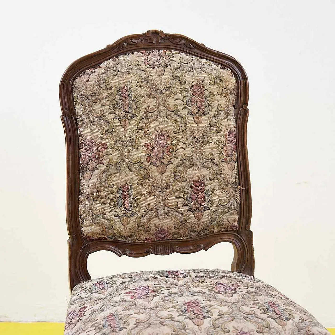 Baroque style chair in wood, early 20th century 3