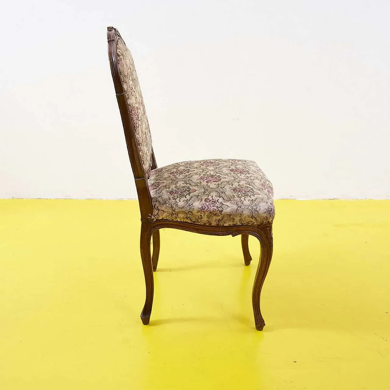Baroque style chair in wood, early 20th century 4