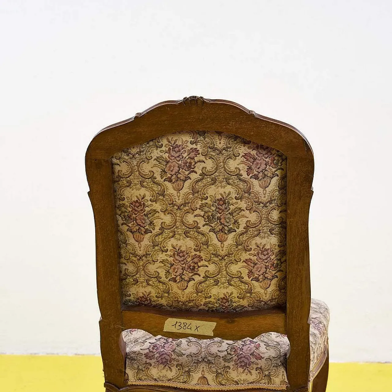 Baroque style chair in wood, early 20th century 7