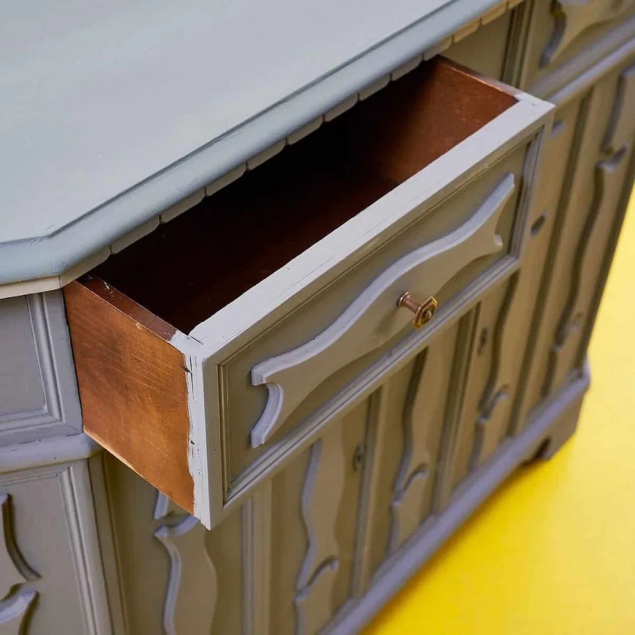 Buffet sideboard in wood, 1970s 2