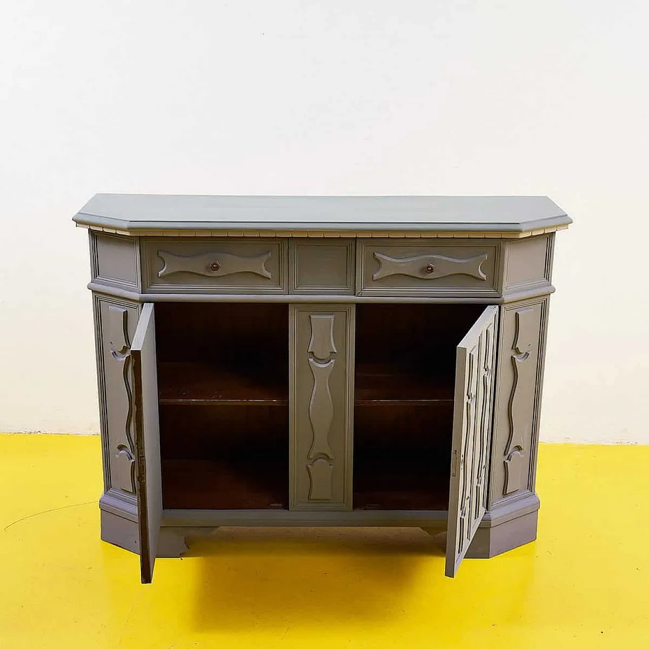 Buffet sideboard in wood, 1970s 4