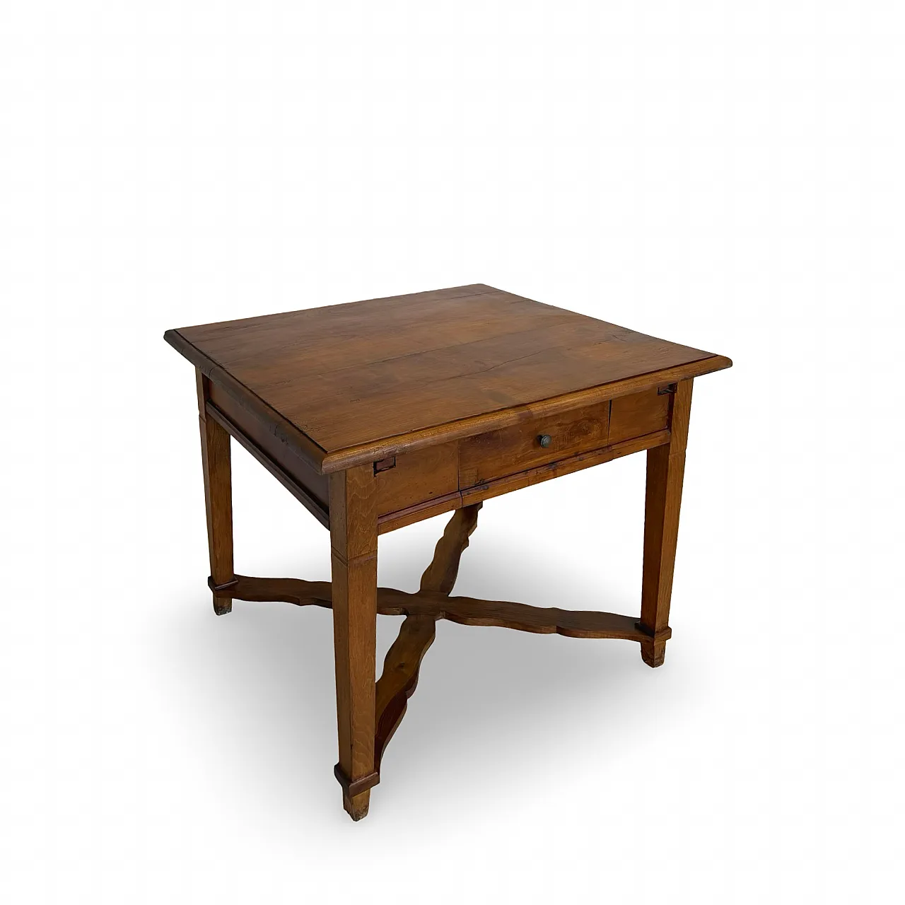 An Italian antique walnut table, 1900s 5