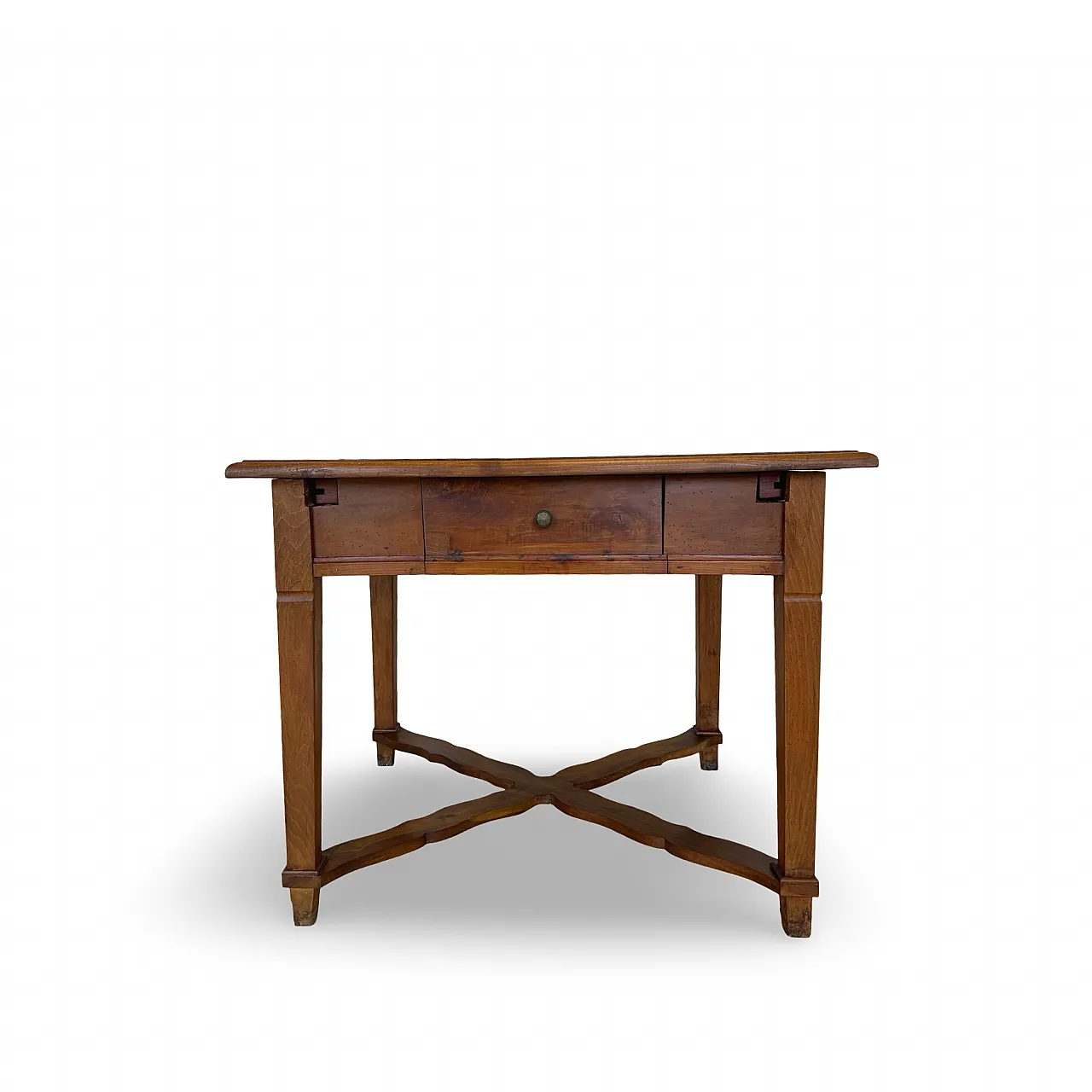 An Italian antique walnut table, 1900s 7