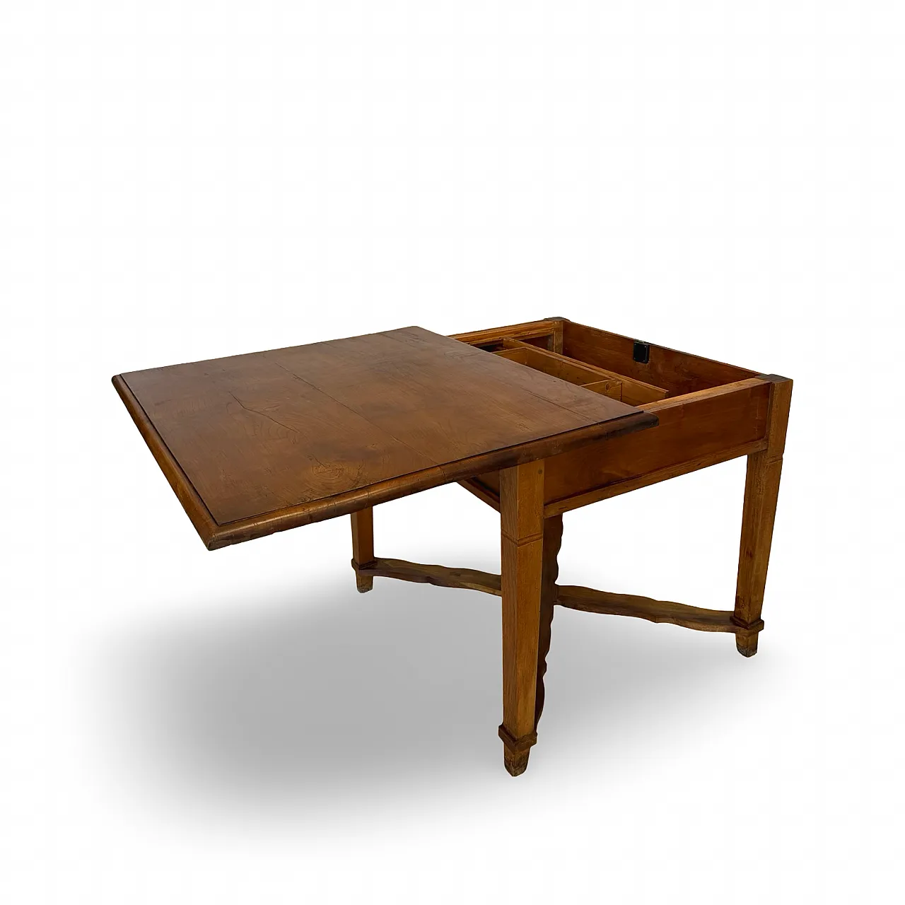 An Italian antique walnut table, 1900s 50
