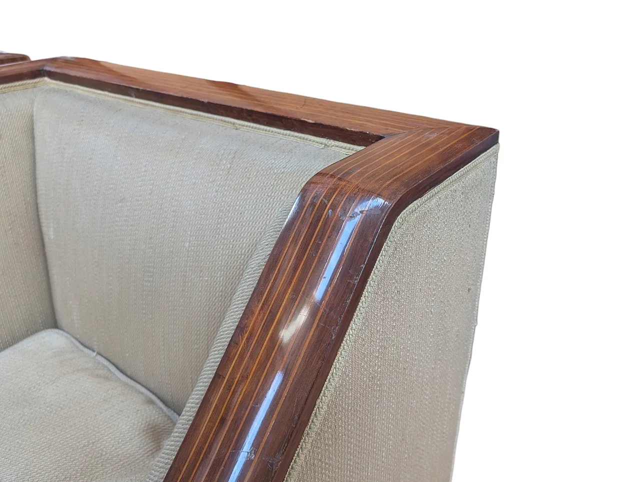 Set of 2 Art Deco style armchairs, 1930 6