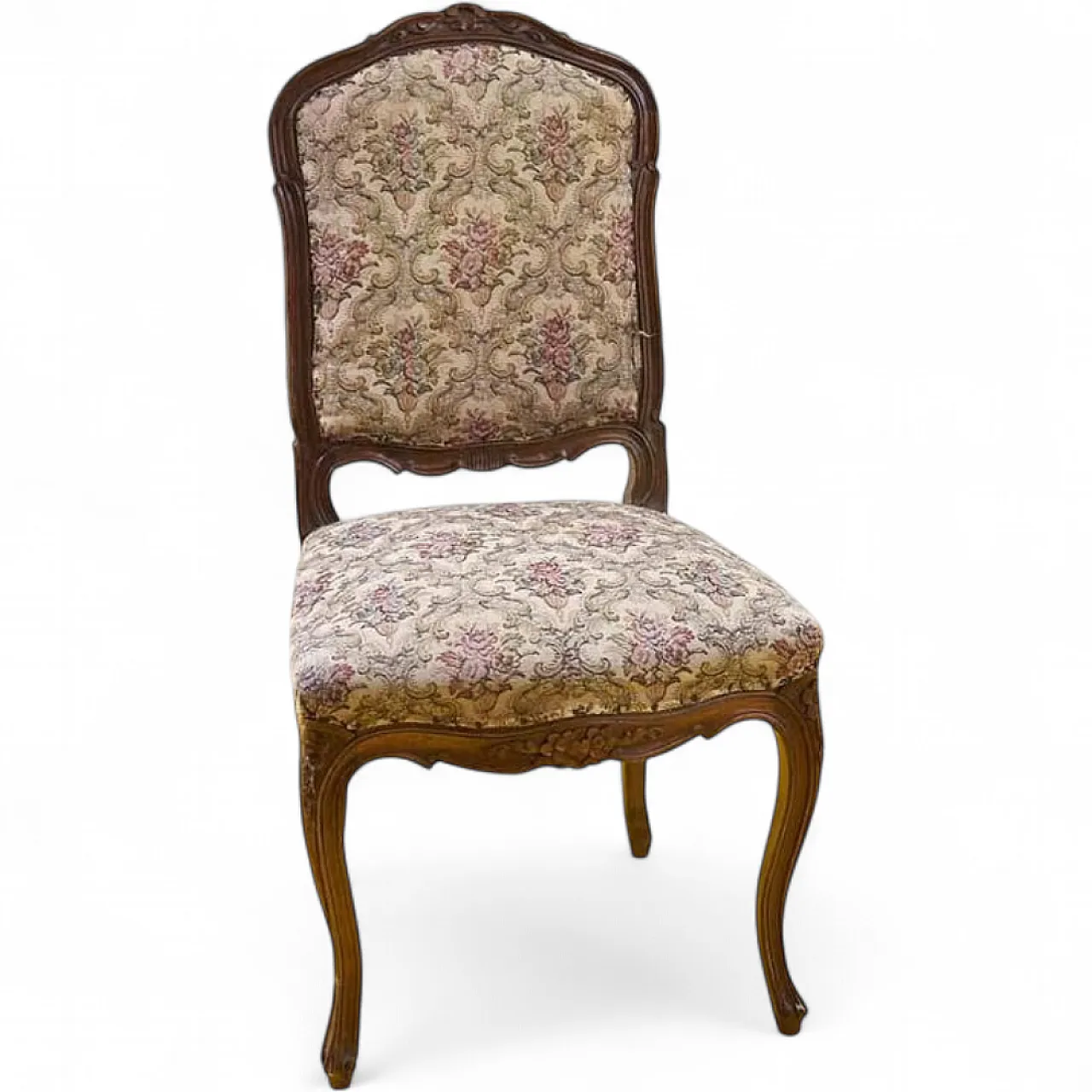 Baroque style chair in wood, early 20th century 11