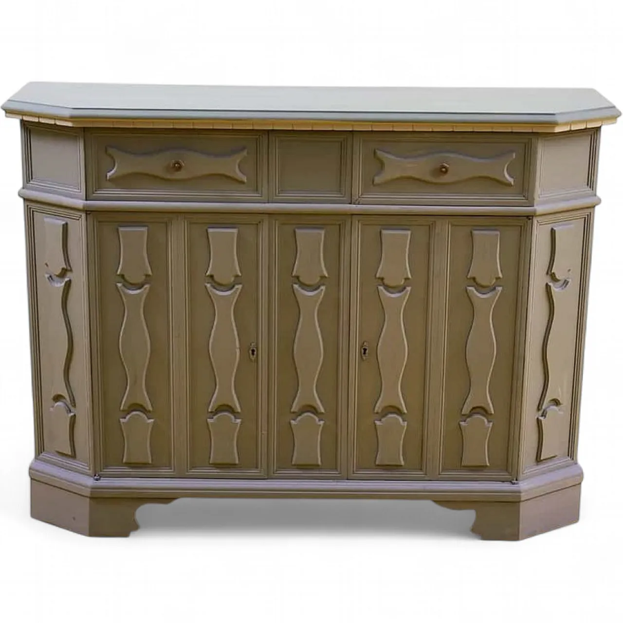 Buffet sideboard in wood, 1970s 9