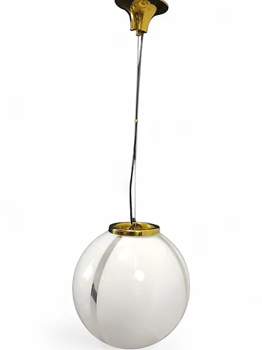 Sphere pendant lamp in Murano glass, 1960s