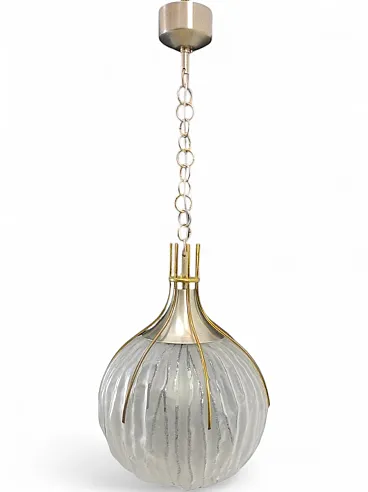 Esperia glass lamp attributed to Angelo Brotto, 1950s