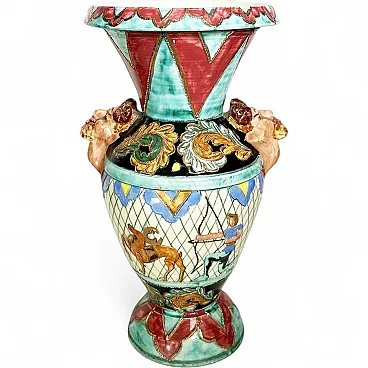 Vaso in ceramica Monaco, stile rococò, anni '70