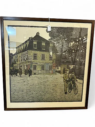 Woodcut 1903 Carl Moll (Wien 1861-1945)