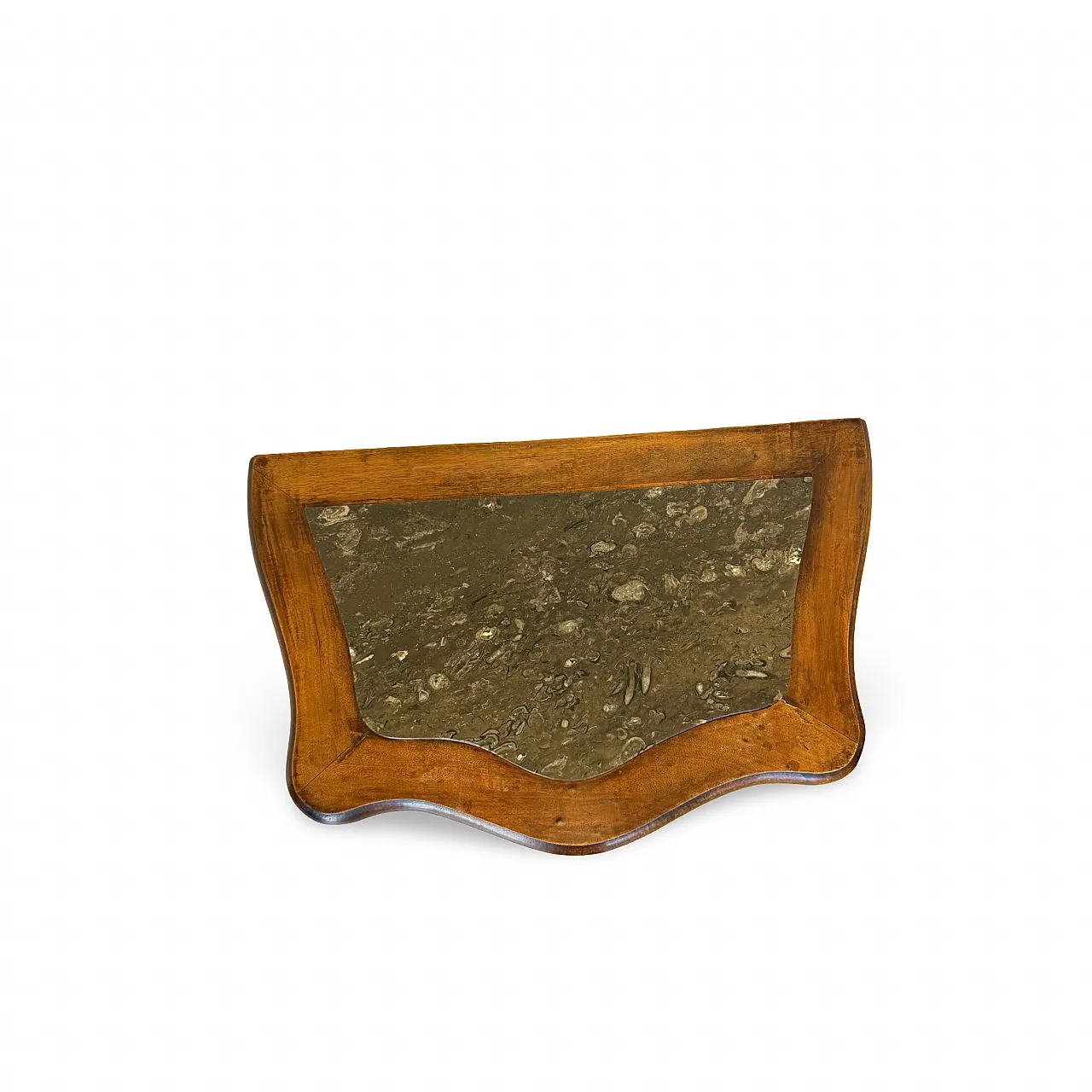 Art deco walnut serpentine nightstands, 30s 26