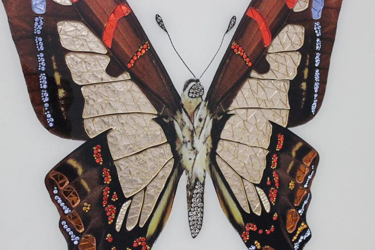 Michele Astolfi, Red Butterfly, 2000s, Mixed Media, Framed 2