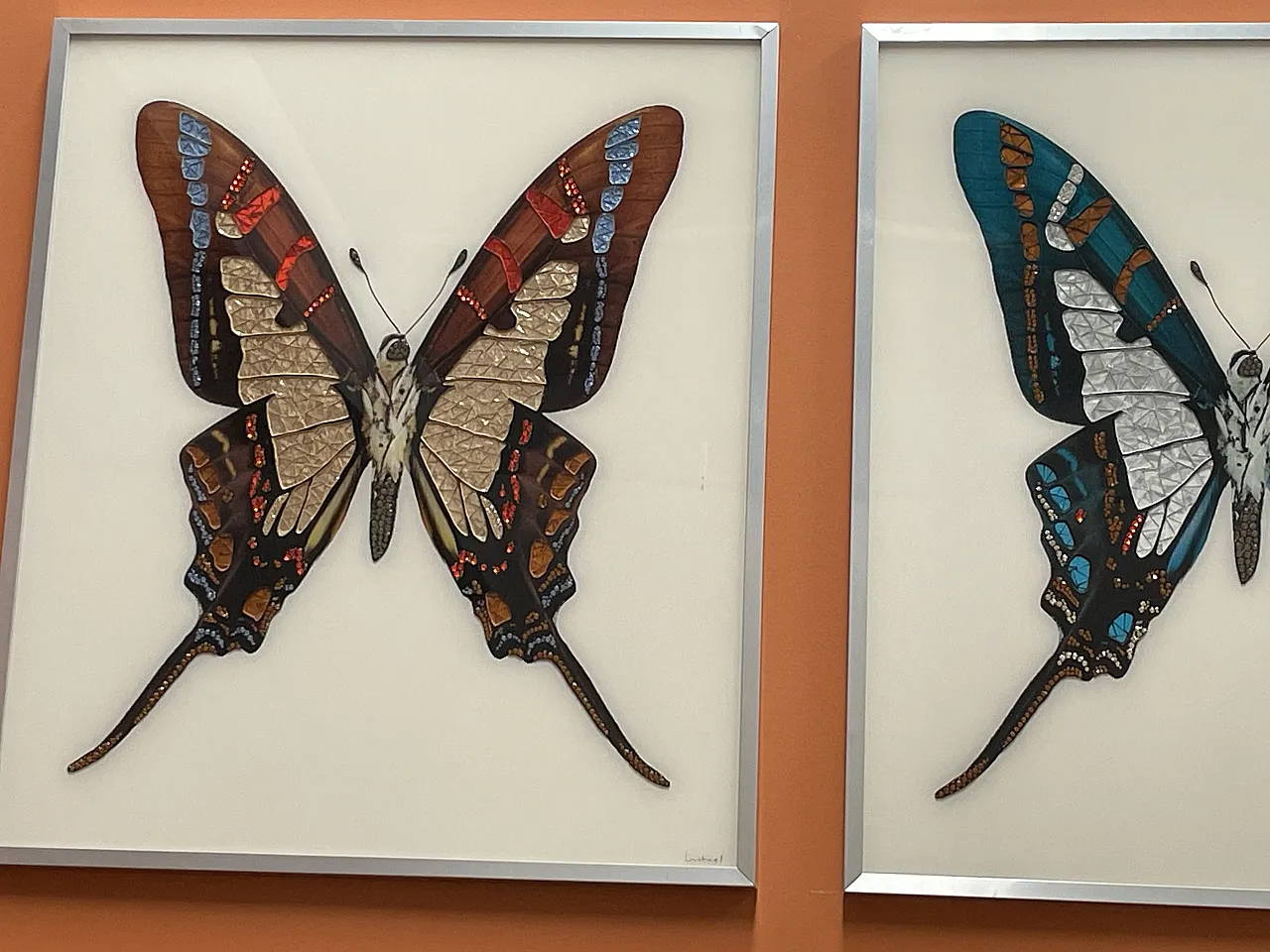 Michele Astolfi, Red Butterfly, 2000s, Mixed Media, Framed 4