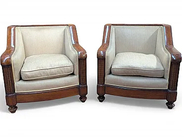 Set of 2 Art Deco style armchairs, 1930