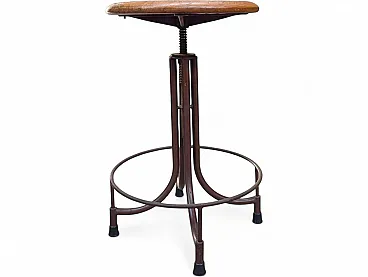 Italian industrial stool, 1930-1960