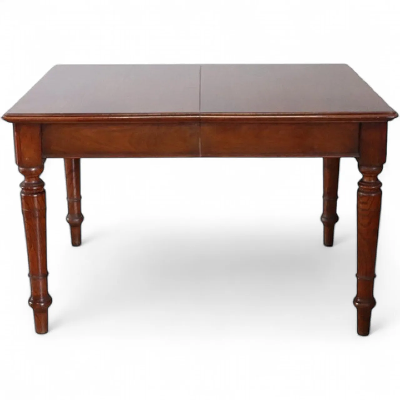 Extendable table in walnut and oak, early 1900s 16