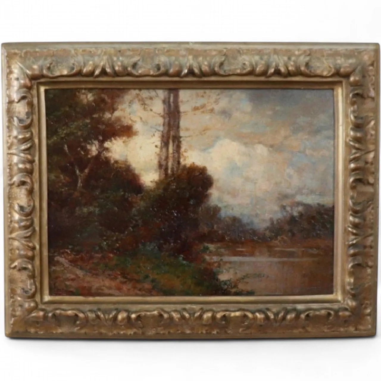 Italian landscape, oil on panel, signed L. Clara, early 1900s 19