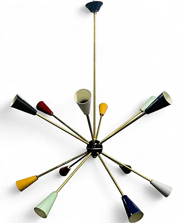 Sputnik pendant lamp by Stilnovo, 1950s