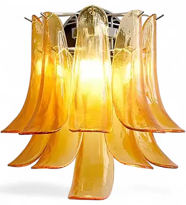Vintage Murano glass wall lamp by Mazzega, 1970s