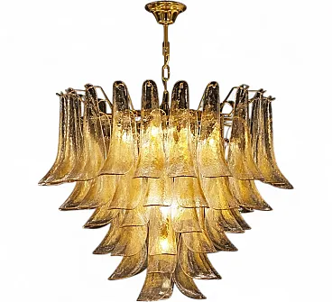 Lampadario in vetro di Mazzega, anni '70