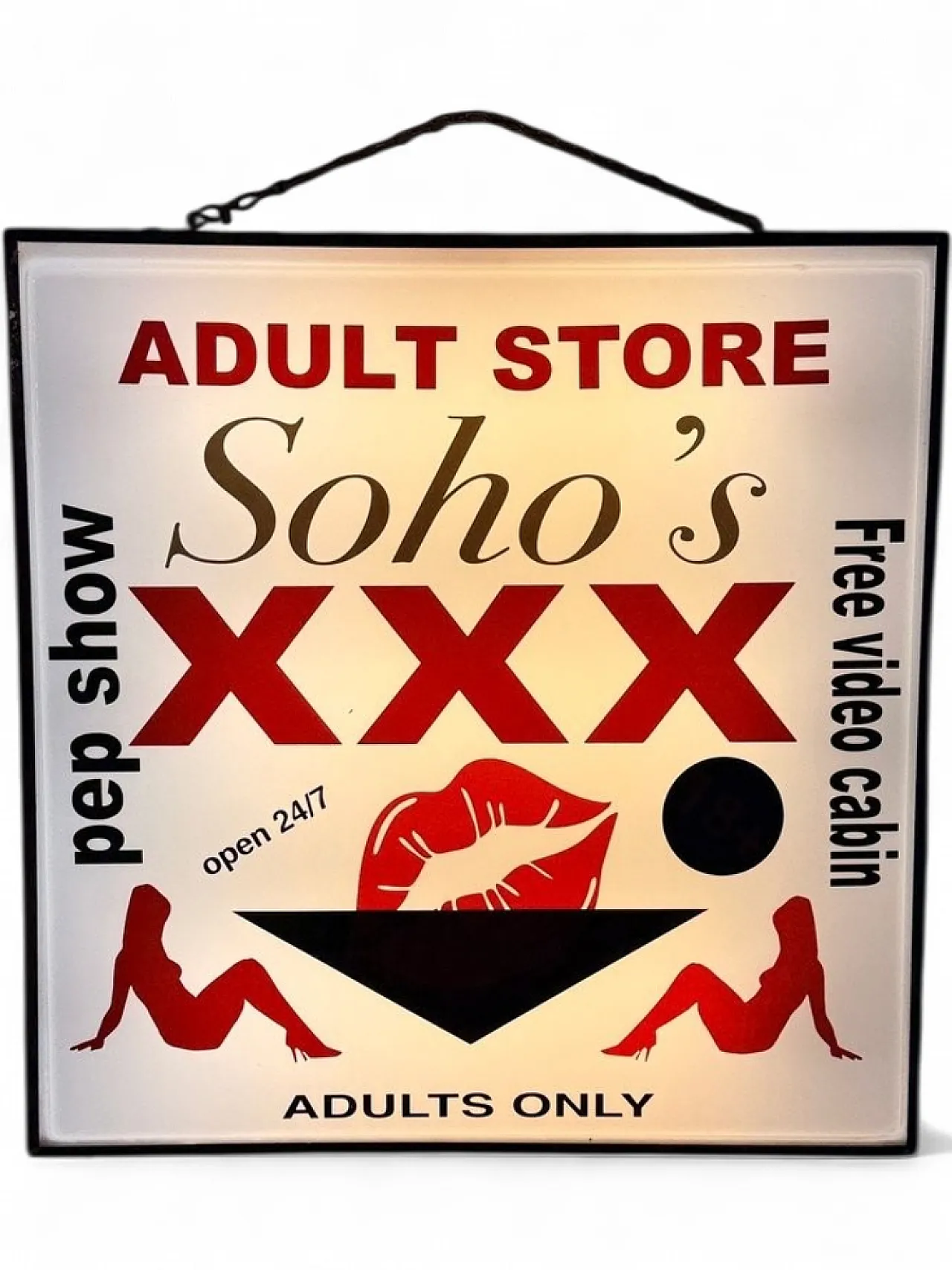 Soho's Adult sign, 1990s 5