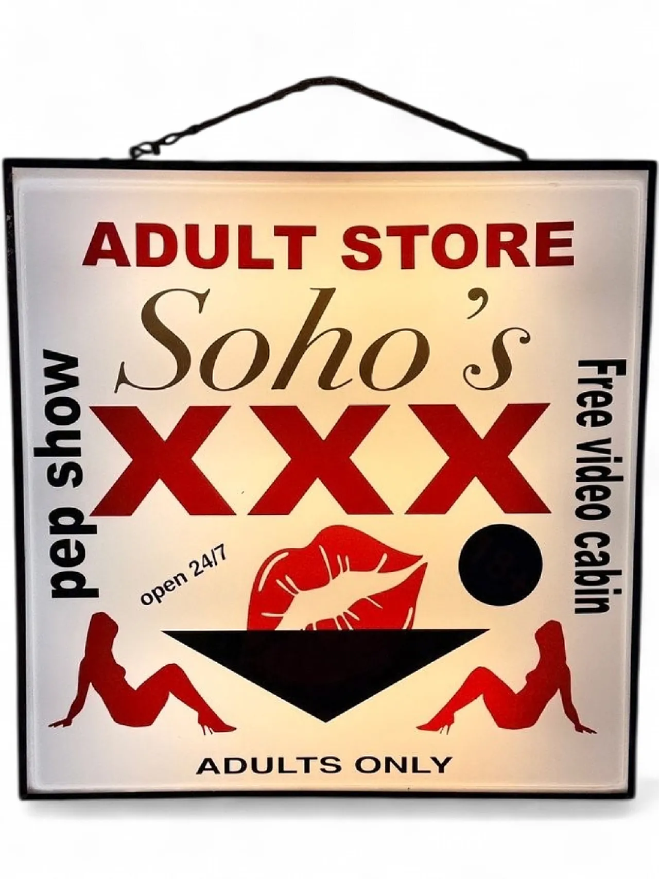 Soho's Adult sign, 1990s 7