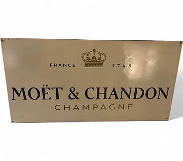 Vintage Moet & Chandon sign, 1950s