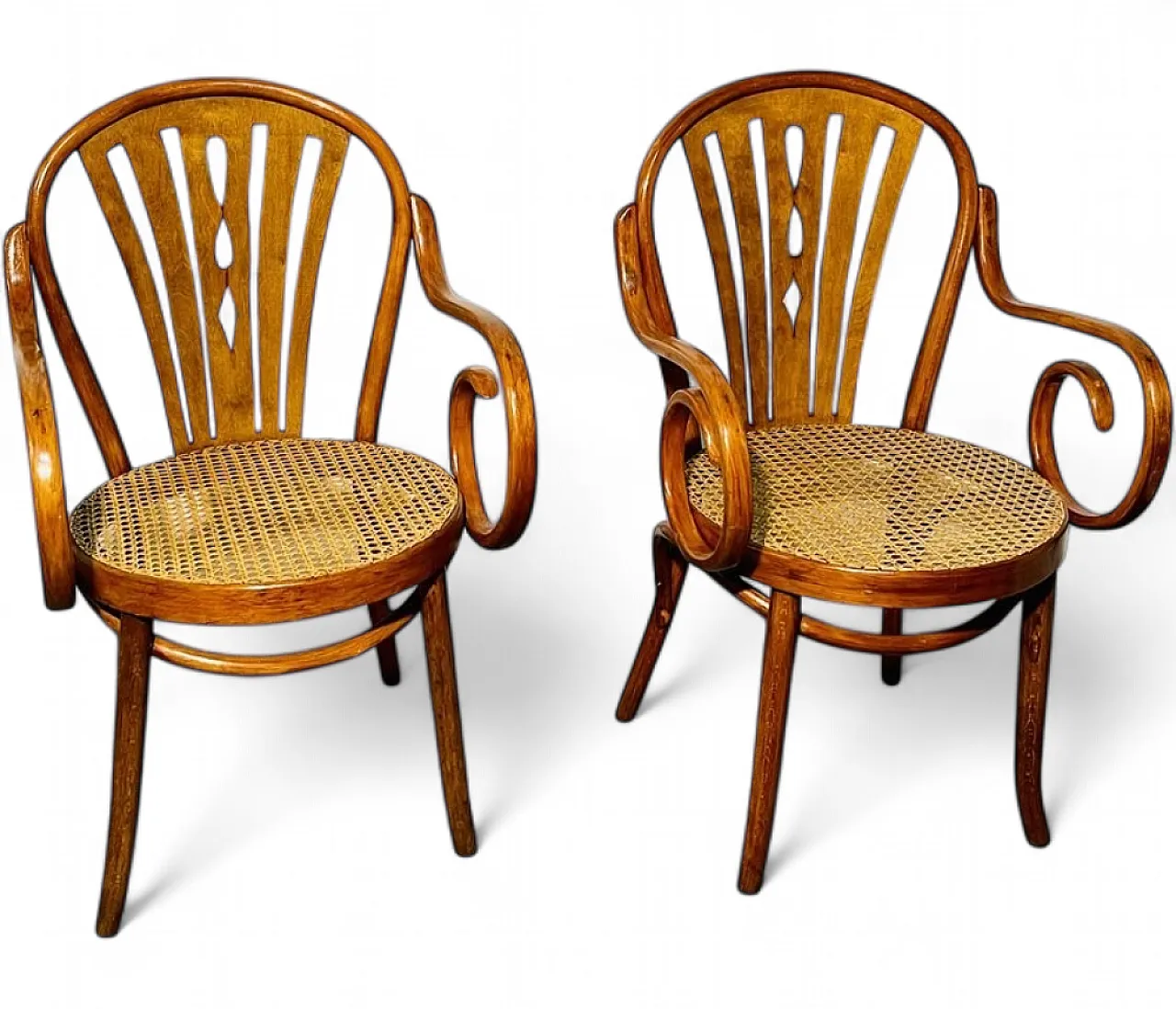 Art Nouveau armchairs by Michael Thonet for Thonet, late 19th century, set of 2 7